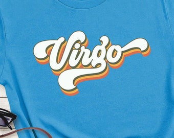 Virgo Zodiac T-Shirt, Astrology Tee, Birthday Gift, August September Birthdays, Unisex Jersey Shirt, Horoscope Top, 7 colors