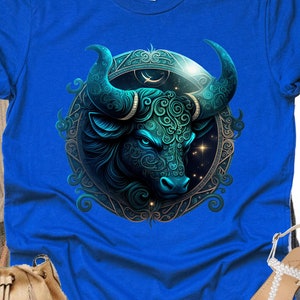 Taurus the Bull Tshirt, Astrological Sign Unisex Tee, Great Gift for Him or Her, 5 colors