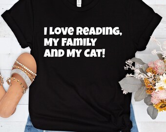 I love Reading, book readers tshirt, readers shirt, fun tshirt, book lovers gift, book lovers tshirt