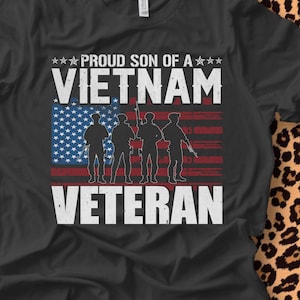 Vietnam Veteran Proud Son T-Shirt, Military Family Gift, Memorial Day July 4th, Unisex Tee