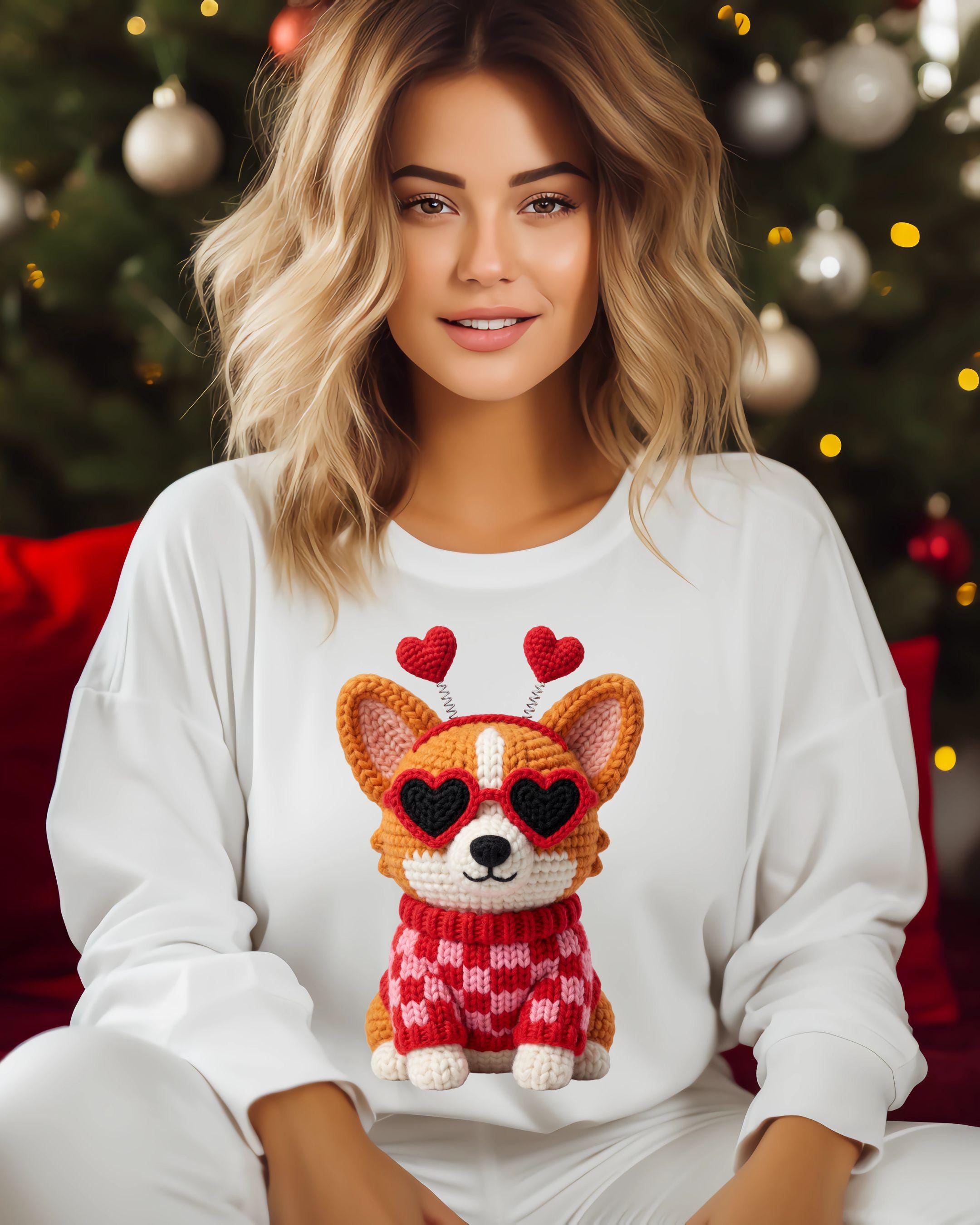 Corgi ニットポロシャツ グリーン サイズ38 Womens Knit Corgi Sweater - Etsy
