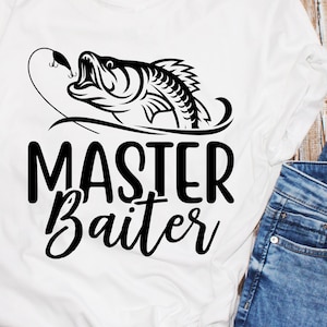 Fishing gifts for men, Master Baiter shirt for man, bass fishing shirt, fishy tee t-shirt, husband shirt, dad gift