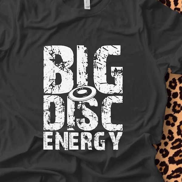 Big Disc Energy, disk golf tshirt, folf shirt, frisbee golf, Short Sleeve Tee