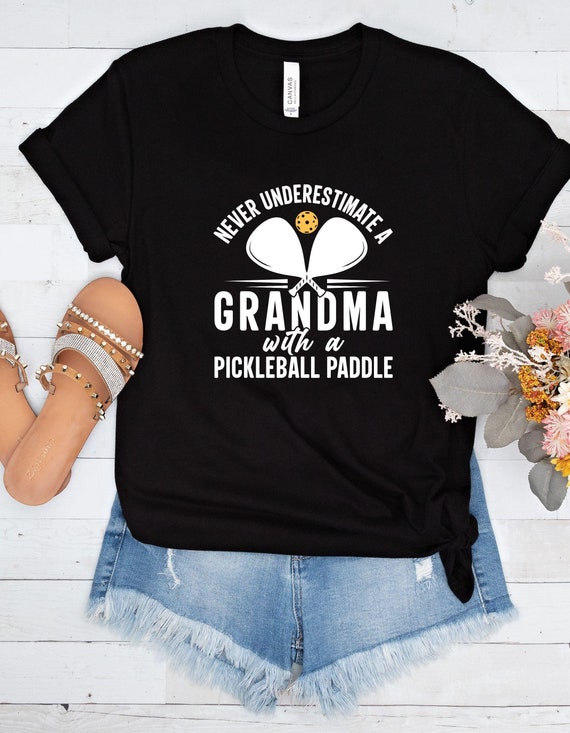 Pickleball Tee, Grandma Gift, Sport Shirt, Family Fun Apparel, 5 Colors Available