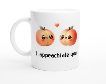 Sweet Peach Love Mug: A Juicy Expression of Gratitude