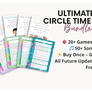 Canzoni Circle Time per bambini in età prescolare Esperienze di tempo di gruppo per bambini Pacchetto in crescita