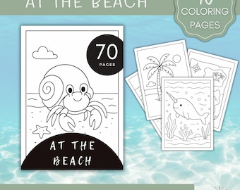 Coloriage sous la mer, préscolaire imprimable (PDF)