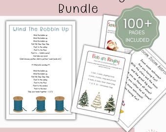 Circle Time Songs Bundle | 100+ Preschool & Group Time Lyrics | Printable Teacher Resource | Instant Download |