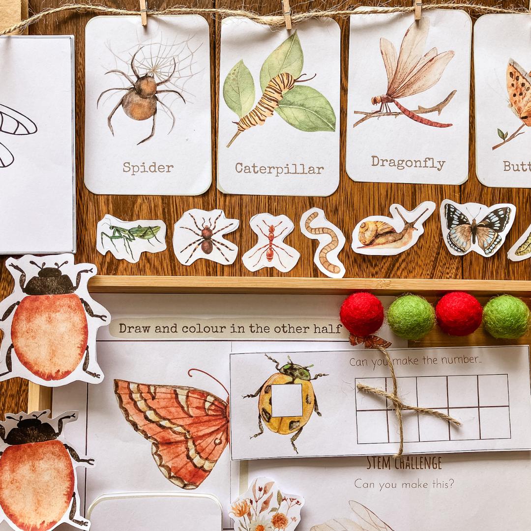 Mini Beast Printable Activity Booklet – Bug STEM Learning Pack for Kids ...