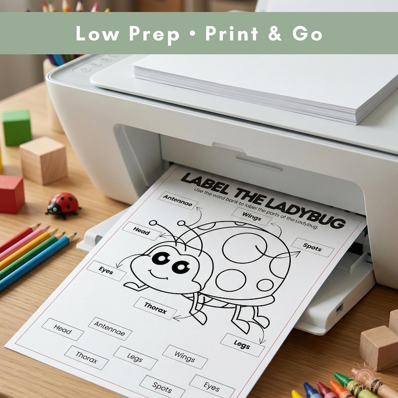 Insect Unit Study Homeschool Printable Bundle | Preschool Bug ...