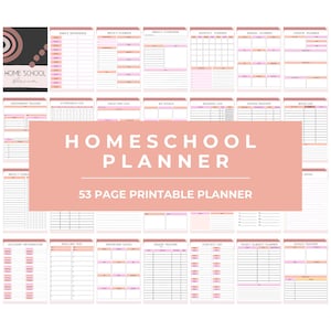 Homeschool Schedule Homeschool Planner Pages Homeschool Planner Printable Bundle Homeschool Lesson Planner Teacher Planner