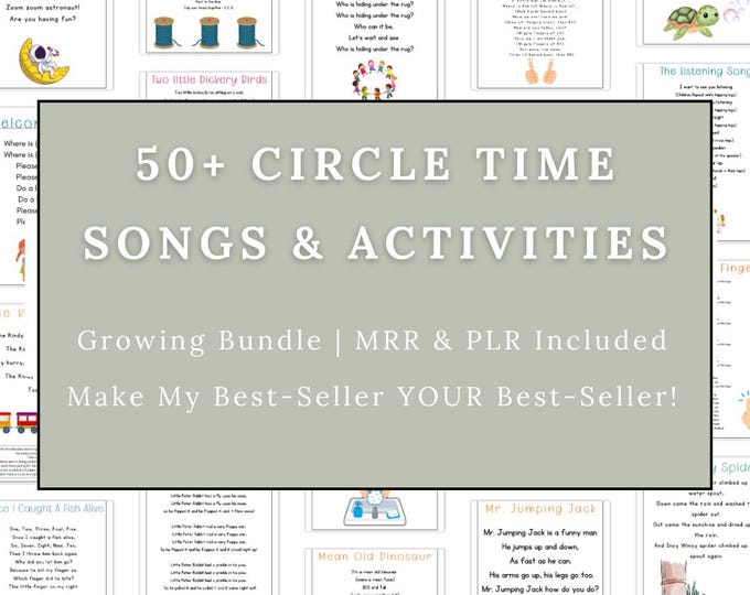 GROUP TIME Song Book, Circle Time Ebook 50 Preschool Songs With Lyrics ...