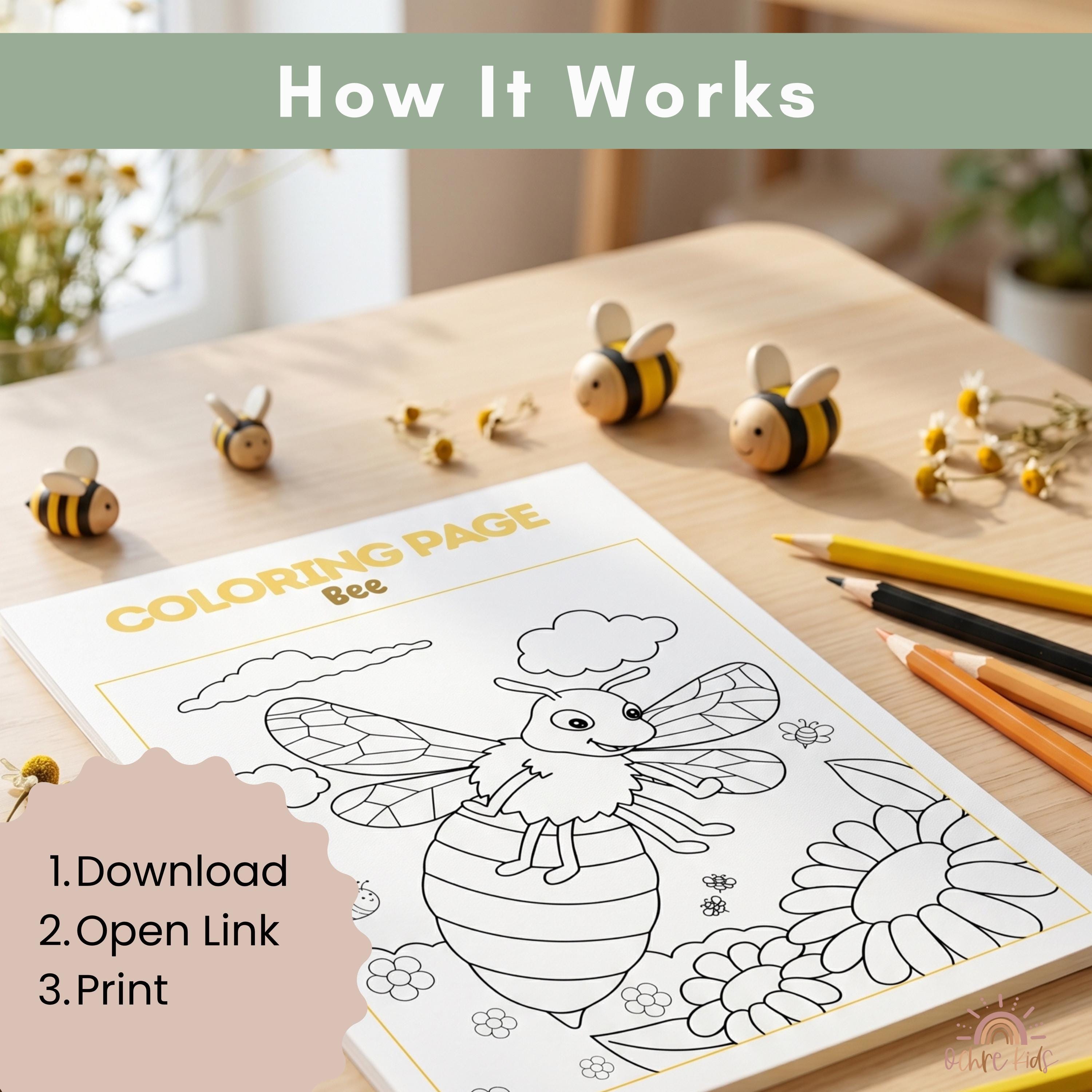 Bee Activity Bundle for Kids, Bee Unit Study Homeschool, Preschool ...