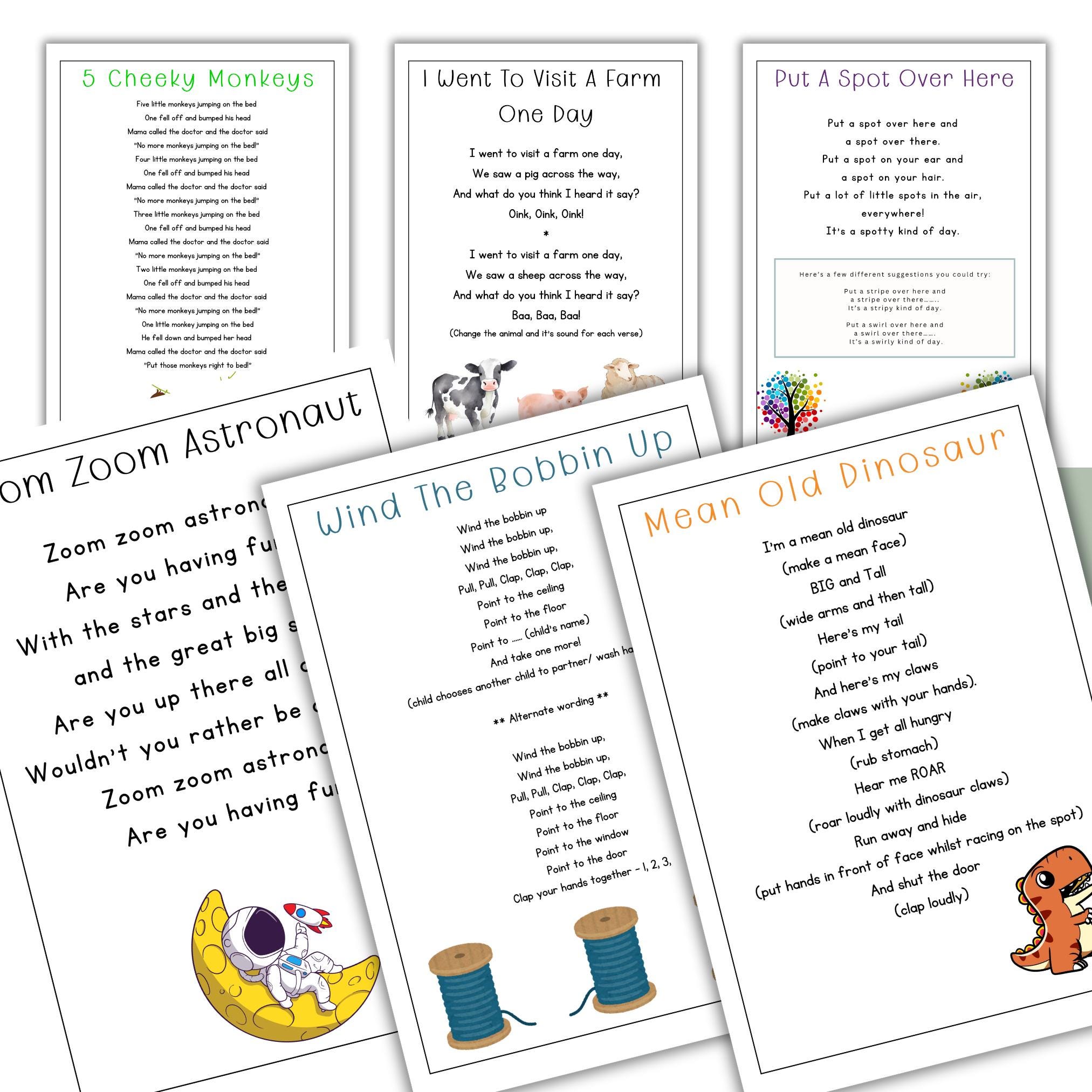 GROUP TIME Song Book, Circle Time Ebook 50 Preschool Songs With Lyrics ...