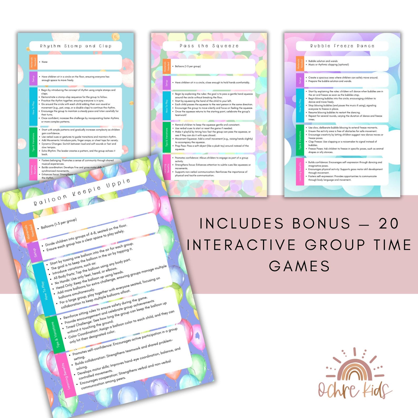 Circle Time Songs Bundle | 100+ Preschool & Group Time Lyrics ...