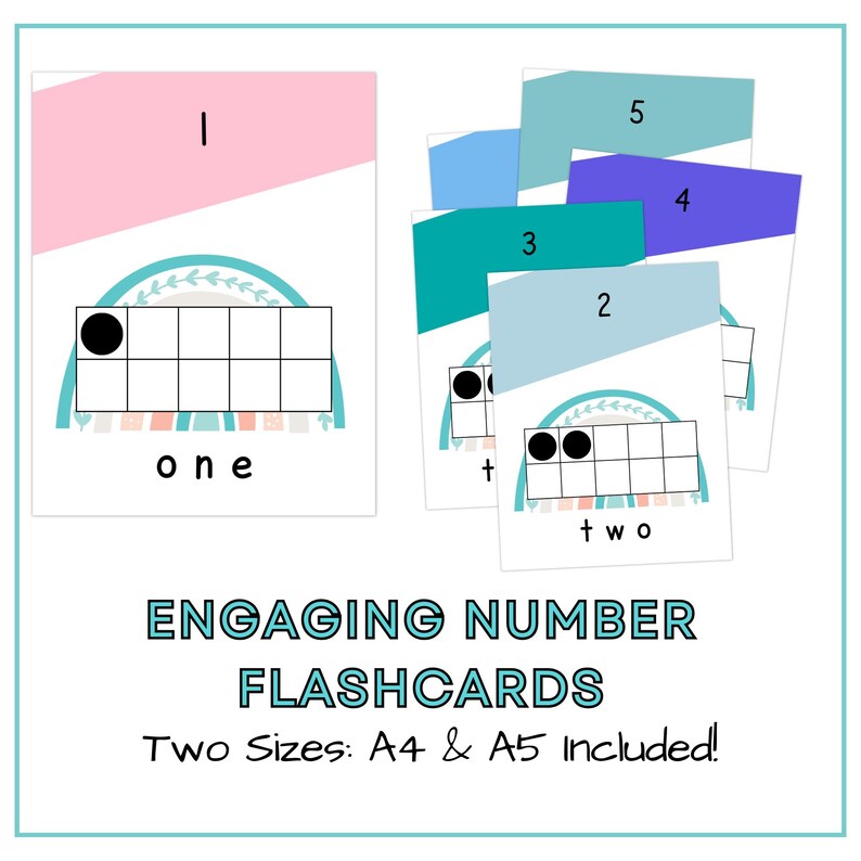 Ten Frame Number Flashcards 1–10 | Early Math Printable | Kindergarten ...