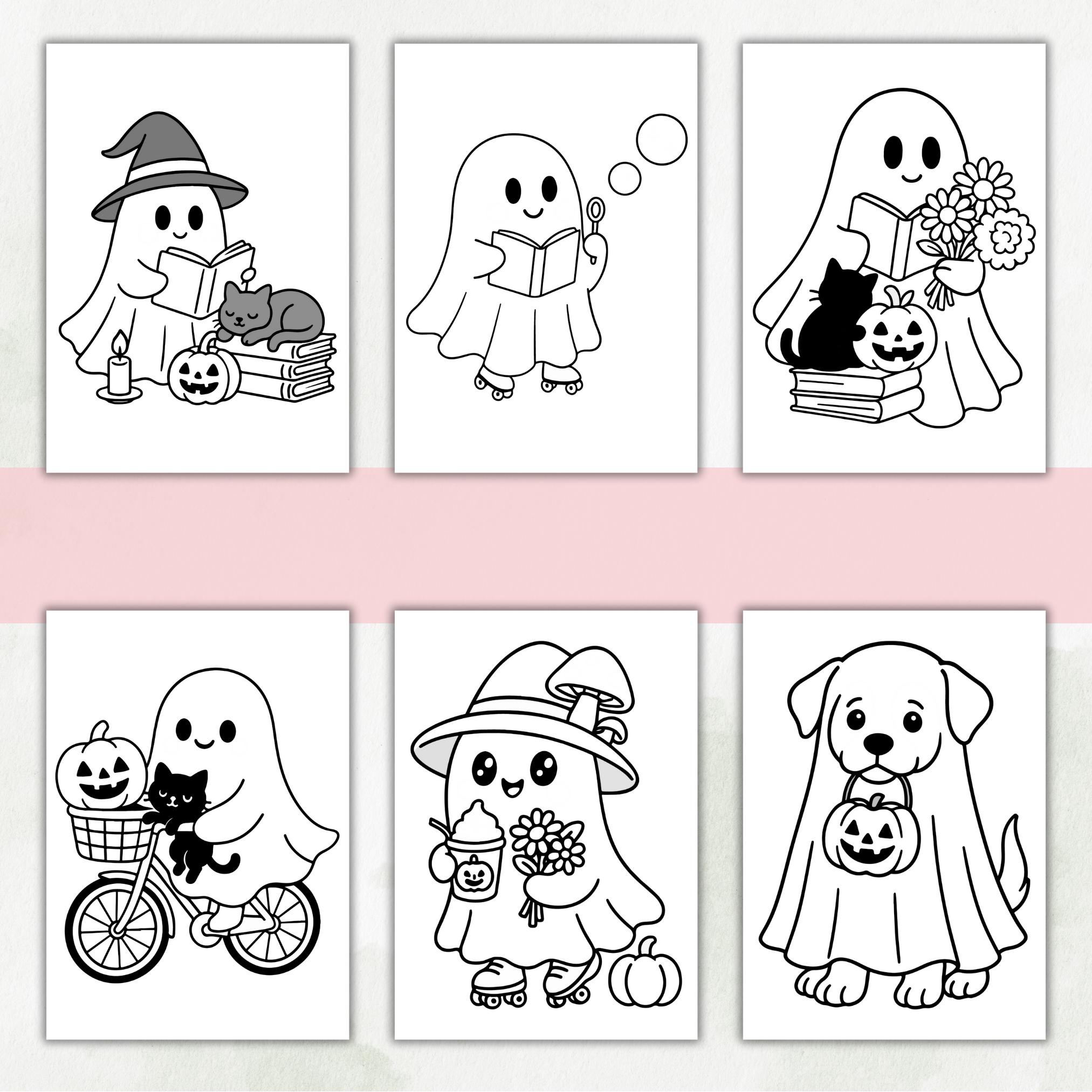 Ghost Coloring Pages for Kids Printable Coloring Activities for ...