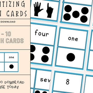 Cartes Flash Subitizing | Cartes Flash numériques | Calcul