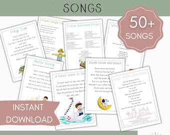 GROUP TIME Song Book, Circle Time Ebook 50 Preschool Songs With Lyrics