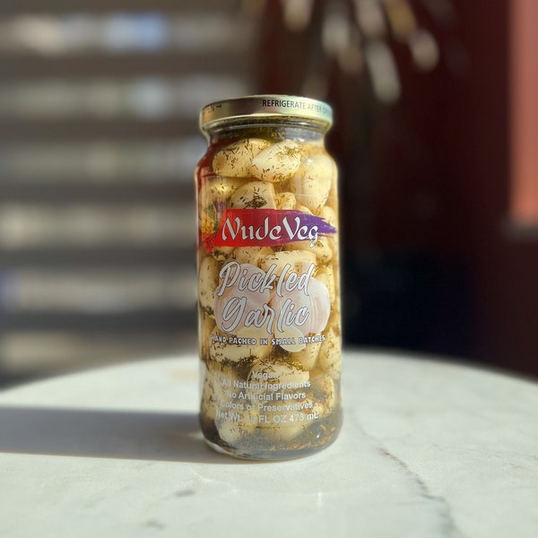 Hand Packed Pickled Garlic - 3 set, 16oz Jars, Homestyle Recipe, Small Batch, Perfect for Garlic Lovers, Snacks, or Charcuterie Boards