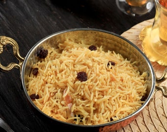 Ghee Rice Mix, Gourmet Indian Food, Basmati Rice with Raisins, Onions and Spices, Gift for him or her