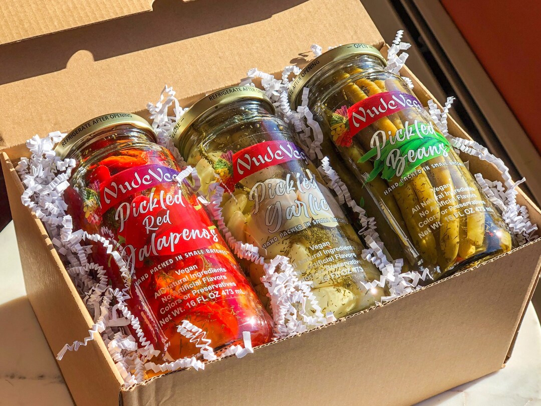 Gourmet Pickle Flight, Choose From 14 Flavors, Personalized Gift