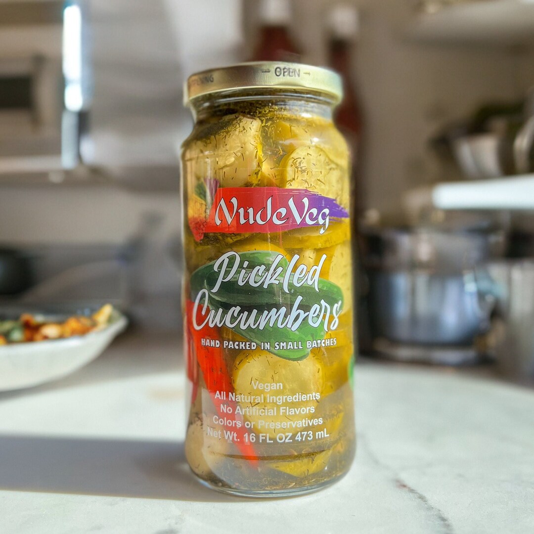 Spicy Dill Pickle Cucumber Chips Small Batch Hand Packed Etsy