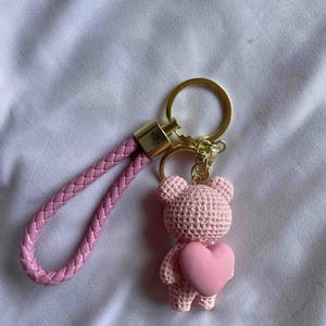 Bear Keychain | Pink Keychain | Teddy Bear Keychain