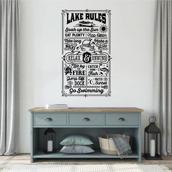 Lake Wall Decal Etsy