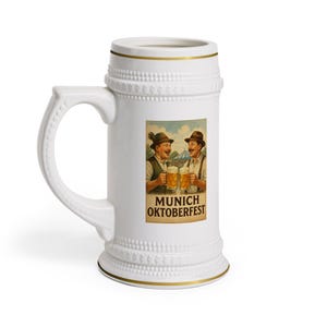 Beer Stein Mug, German Drinkware, Classic Brew Mug, Gift for Beer Lovers, Bar Display Stein, Cold Beer Mug, Bar Decor, Beer Lover Gift