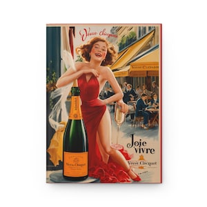 Vintage Champagne Poster Journal: French Art Deco Notebook