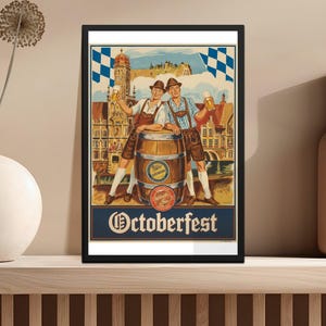 Vintage Beer Poster, Bar Wall Poster, Vintage Advertisement, Celebration Art, Digital Download, Wall Decor, Retro Wall Art Poster