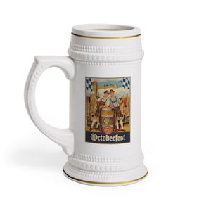 Vintage Beer Stein, Oktoberfest Stein Mug | Beer Stein | Bavarian Mug | Gift for Beer Lover | Oktoberfest Decor | Unique Drinking Mug