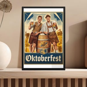 Vintage Beer Festival Poster, Vintage Bar Art, German Beer Poster, Beer Poster Digital Art, Beer Advertisement Poster, Digital Download