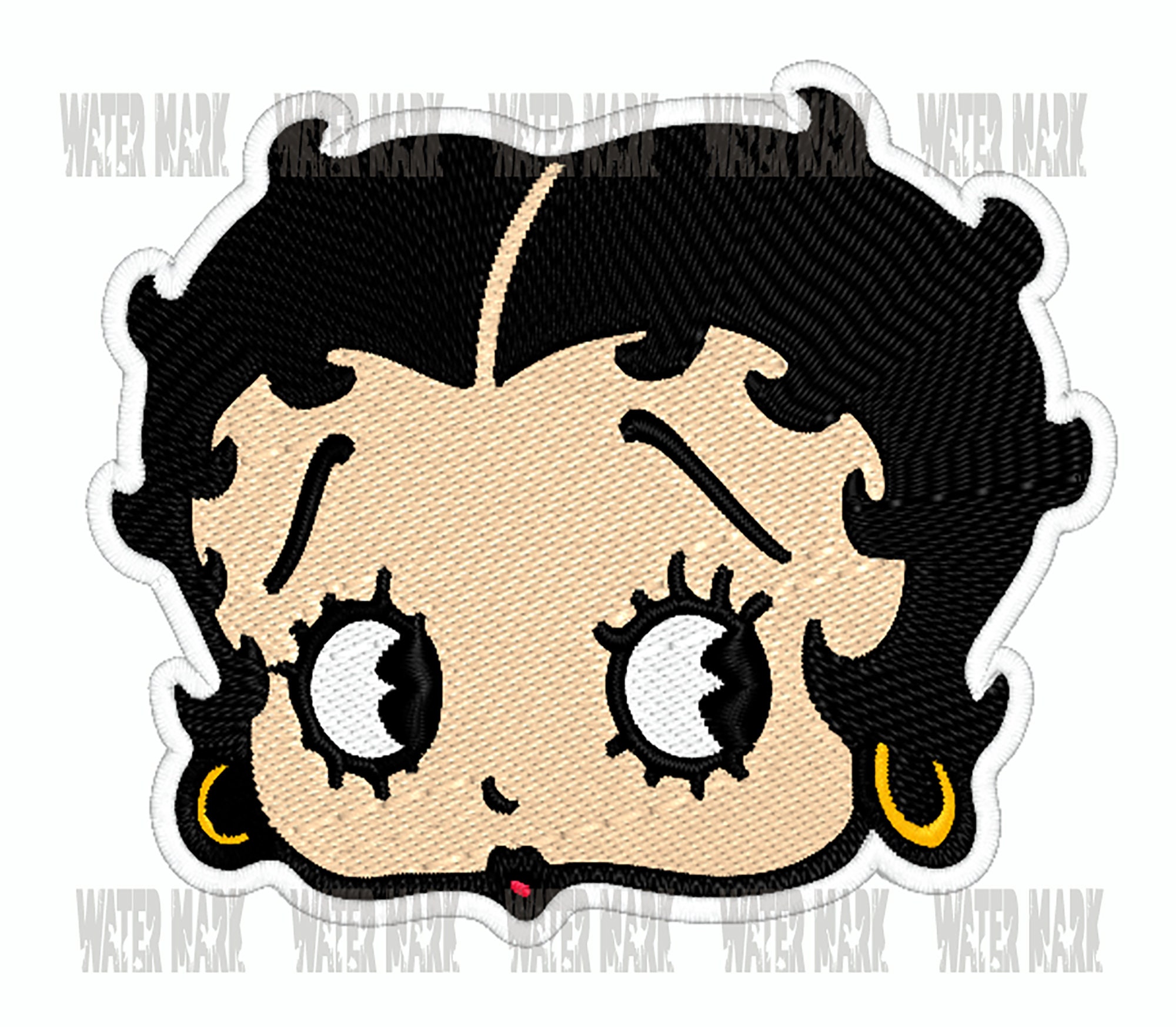 COWBOYS BETTY BOOP embroidery Machine Design Pattern PES