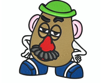 Diseño de bordado del Sr. Cara de Papa – Patrón de bordado a máquina (Descarga digital)