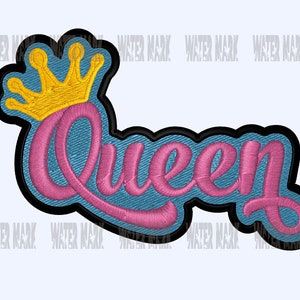 Queen Digital Embroidery Design for  Machine Embroidery - dst, exp, dst, pes, pec, sew, jef, pcs, csd, xxx, nas, emd, vip