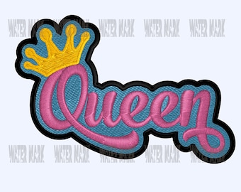 Queen Digital Embroidery Design for  Machine Embroidery - dst, exp, dst, pes, pec, sew, jef, pcs, csd, xxx, nas, emd, vip