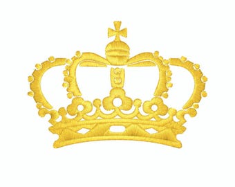 Crown Embroidery Design – 3 Sizes (Digital Download)