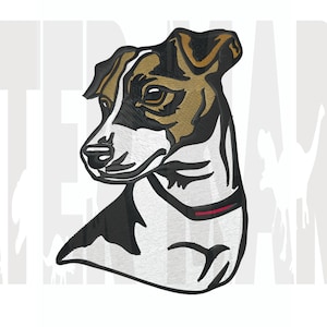 Jack Russell Terrier Embroidery Design for  Machine Embroidery - dst, exp, dst, pes, pec, sew, jef, pcs, csd, xxx, nas, emd, vip