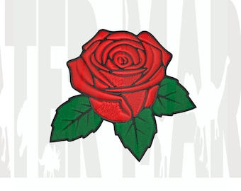 Tattoo Rose Embroidery Design – Machine Embroidery Pattern (Digital Download)