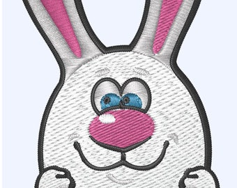Easter Egg Bunny Embroidery Design – Machine Embroidery (Digital Download)