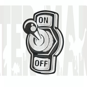 On Off Switch Embroidery Design (Digital Download)