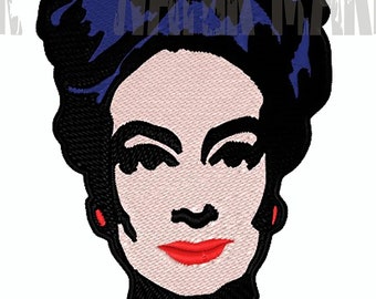 Diseño de bordado de Joan Crawford: Patrón de bordado a máquina (descarga digital)