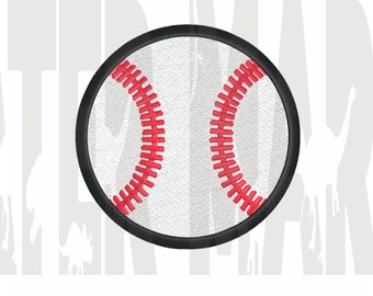 Baseball Embroidery Design – Sports Patch (Digital Download)