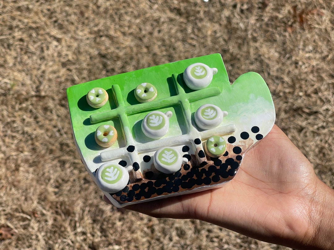 Tic Tac Toe, Matcha Decorative Tic-tac-toe, Games for Kids, X's & O's ...