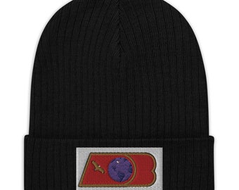 Ribbed knit beanie