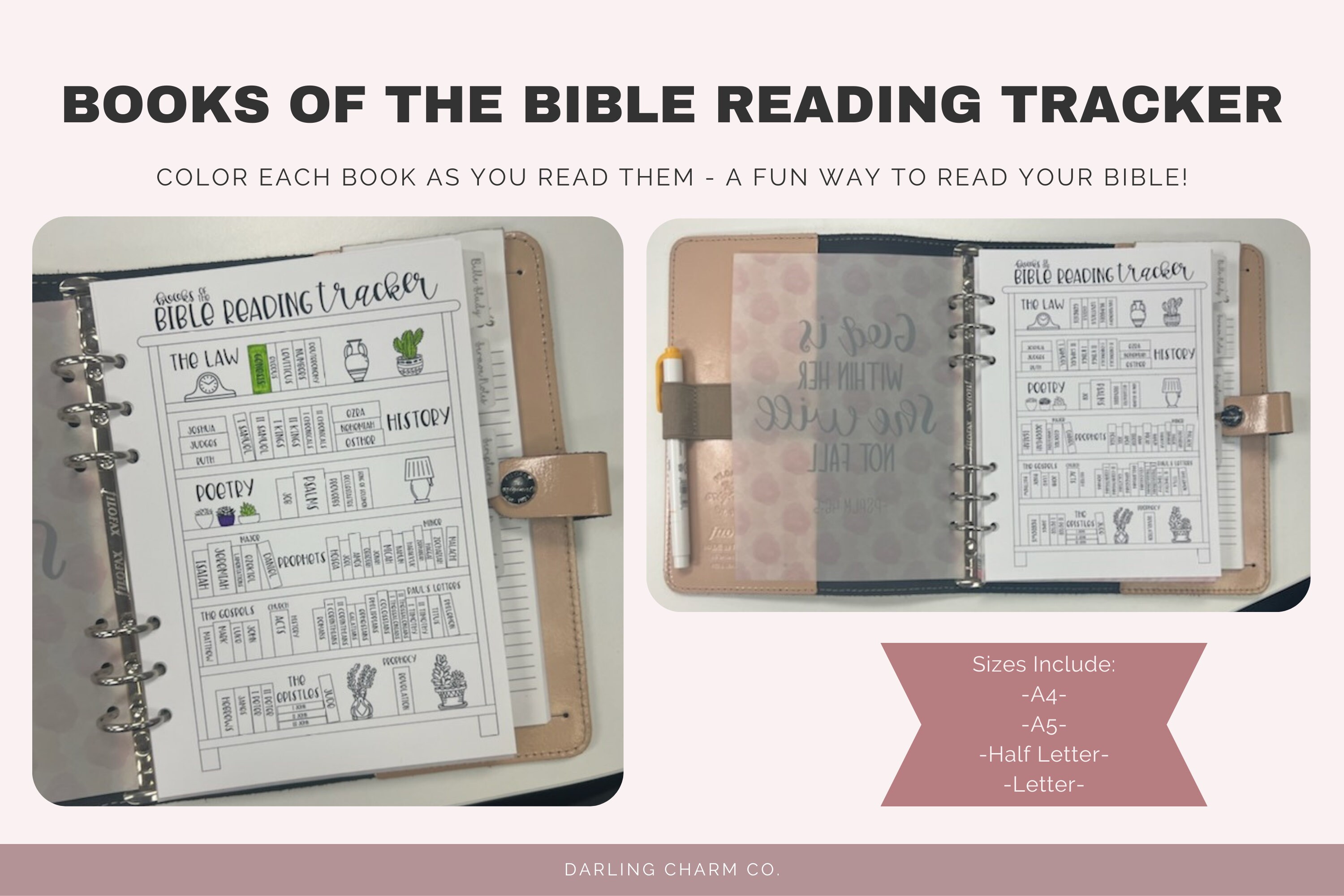 Bible Reading Tracker Printable Etsy