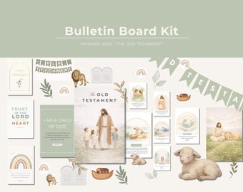 2026 Primary Old Testament Bulletin Board Kit | English & Spanish | LDS Primary Printable | Digital Download