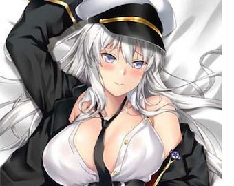 Hobby Xpress Azur Lane Enterprise Anime  Body Hugging Pillow Cover Case DIY Personalized Photo Doublesided